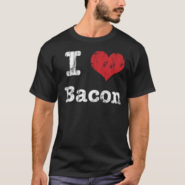 Camiseta Mim bacon do coração (Frente)