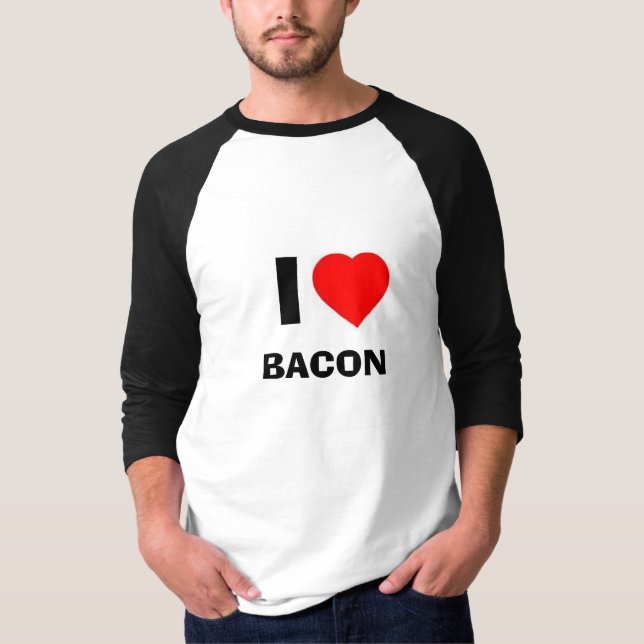 Camiseta Mim bacon do coração (Frente)
