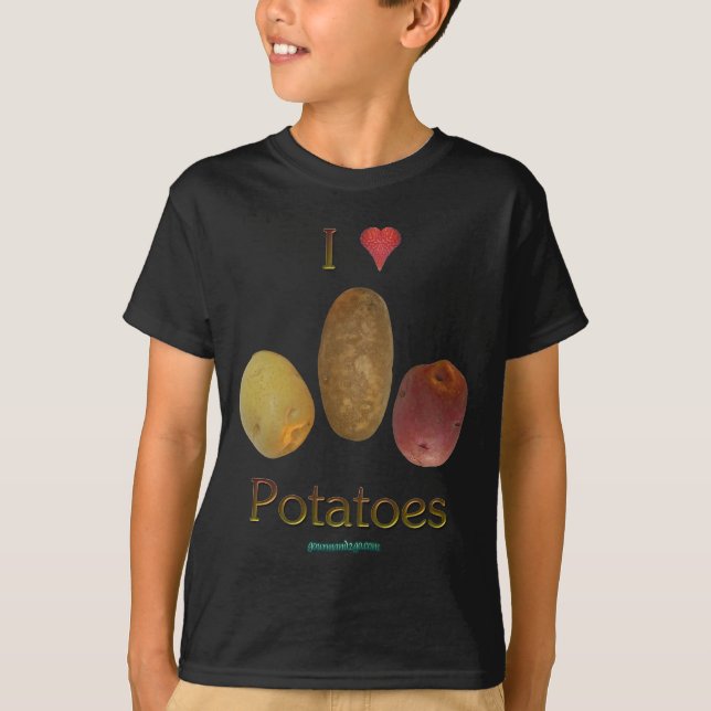 Camiseta Mim batatas do coração (Frente)