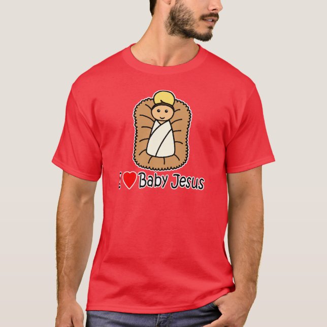Camiseta Mim bebê Jesus do coração (amor) (Frente)