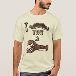 Camiseta Mim bigode você um crustáceo