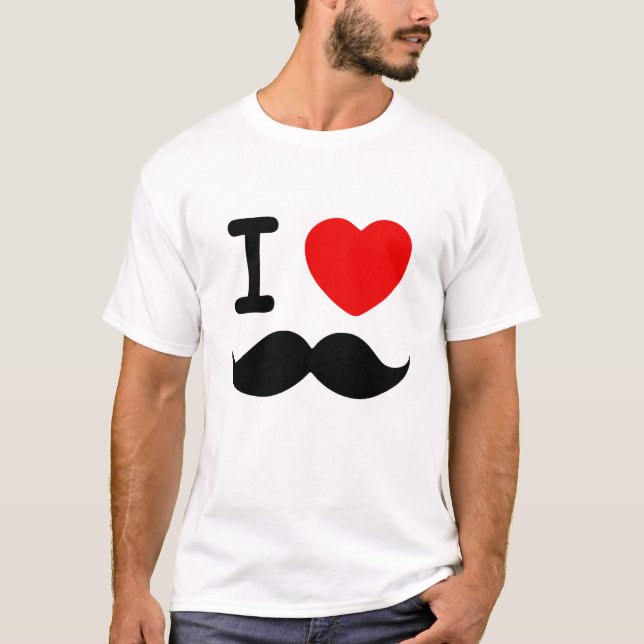 Camiseta Mim bigodes do coração (Frente)
