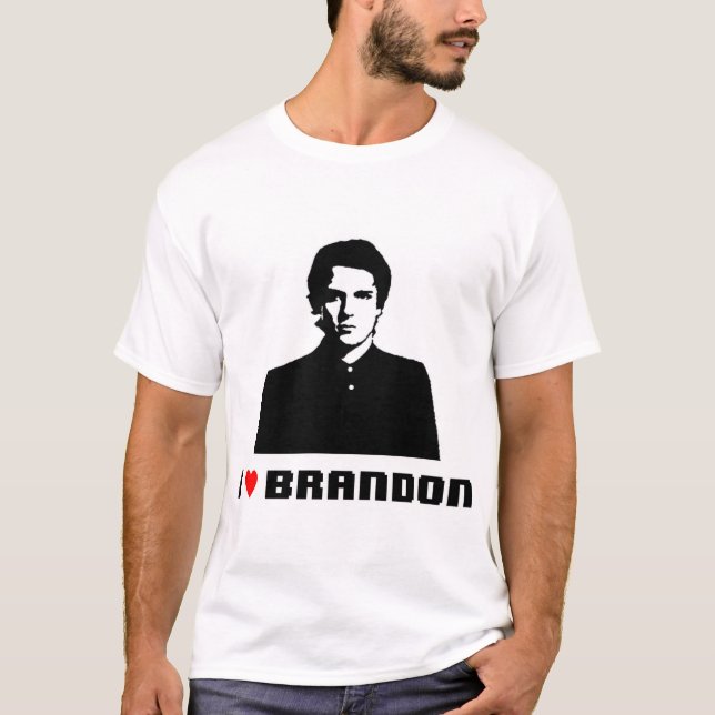 Camiseta mim brandon do coração (Frente)