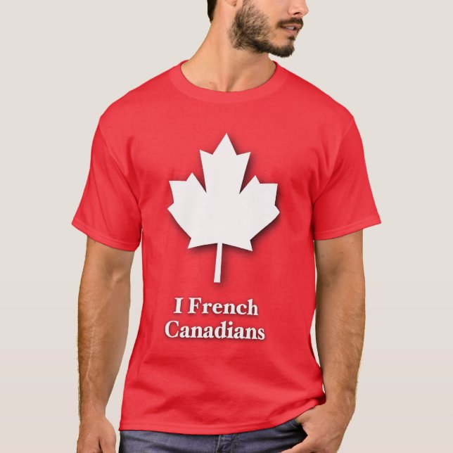 Camiseta Mim canadenses franceses (Frente)