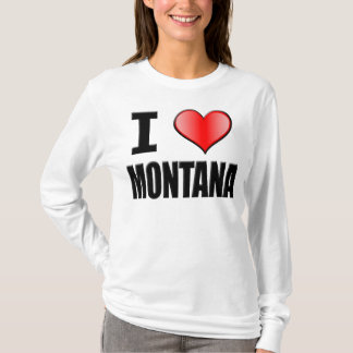 Camiseta Mim Capa longa de Montana do ♥ - mulheres