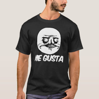 Camiseta mim cara cómica do meme da raiva do gusta