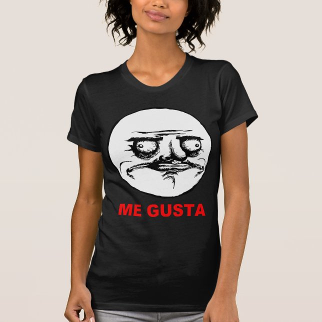 Camiseta Mim cara Meme da raiva de Gusta (Frente)