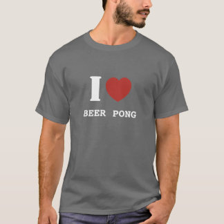 Camiseta Mim cerveja Pong do coração (texto branco)