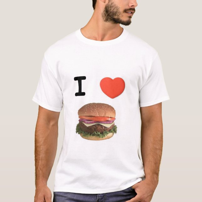 CAMISETA MIM CHEESEBURGERS DO CORAÇÃO (Frente)