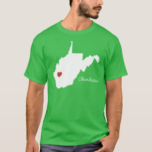 Camiseta Mim cidade customizável ocidental de Virgínia do
