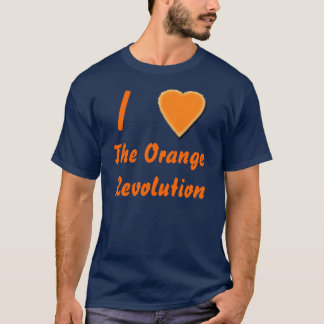 Camiseta Mim (coração) a revolução alaranjada
