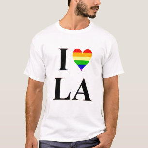 Camiseta Mim coração alegre Los Angeles Califórnia