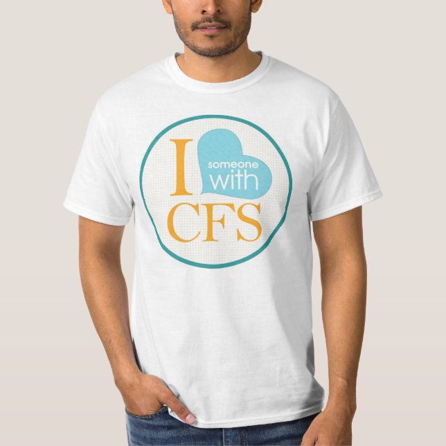 Camiseta Mim {coração} alguém com CFS (Frente)