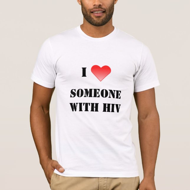 Camiseta Mim coração alguém com HIV (Frente)
