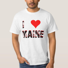 Camiseta Mim coração (amor) Maine