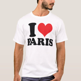 Camiseta Mim coração/amor Paris