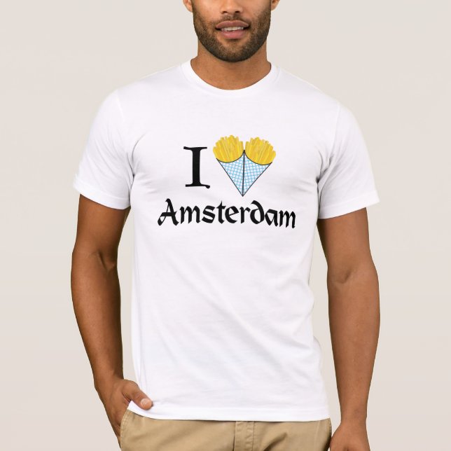 Camiseta Mim coração Amsterdão (Frente)
