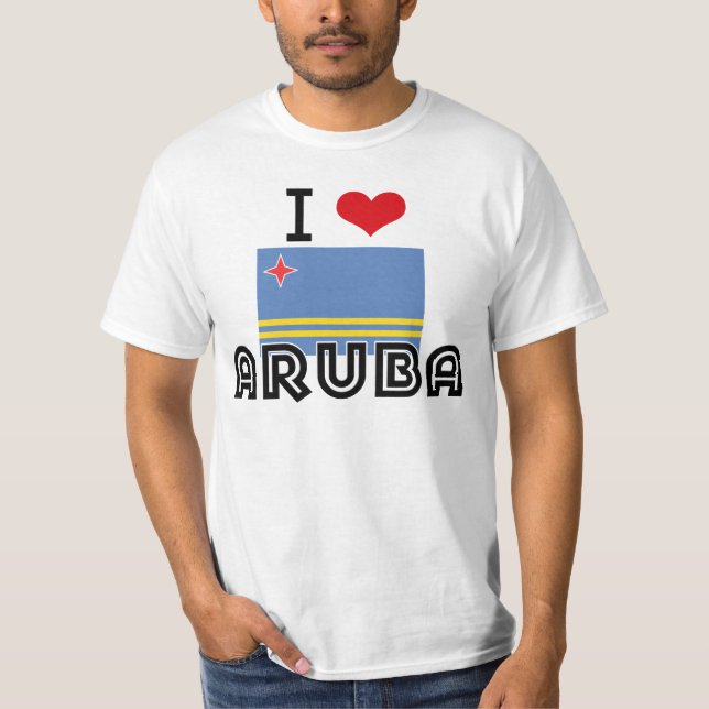 CAMISETA MIM CORAÇÃO ARUBA (Frente)