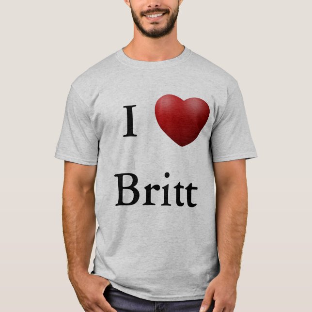 Camiseta Mim coração Britt (Frente)