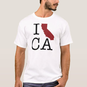 Camiseta Mim coração Califórnia