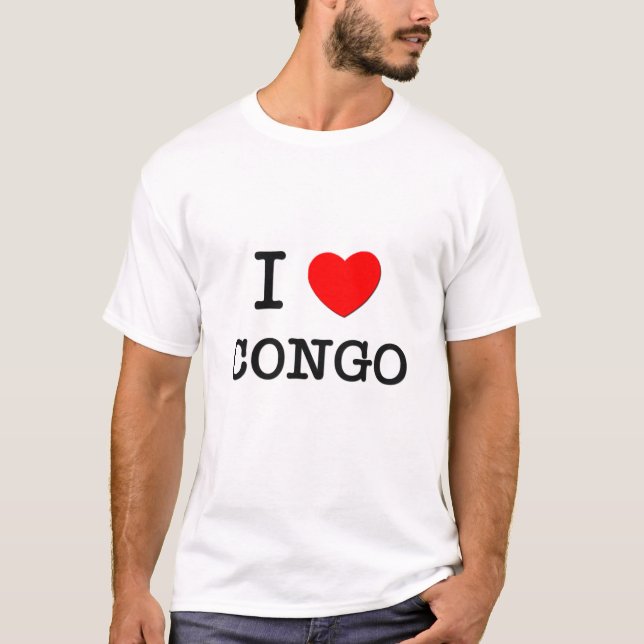 CAMISETA MIM CORAÇÃO CONGO (Frente)