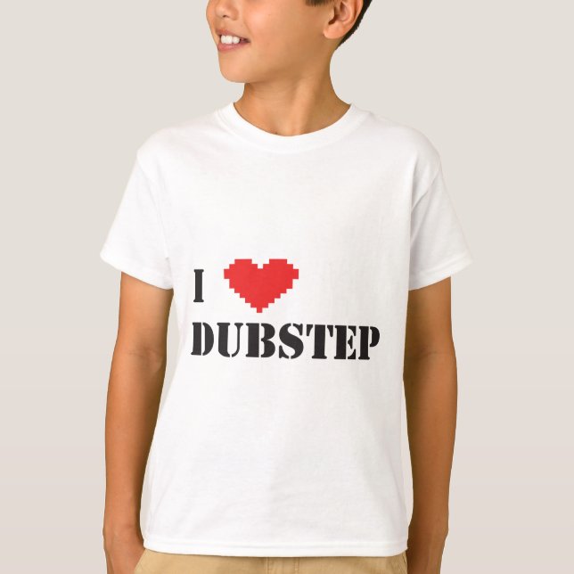 Camiseta mim coração Dubstep (Frente)
