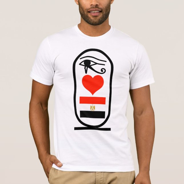 Camiseta Mim coração Egipto (Frente)