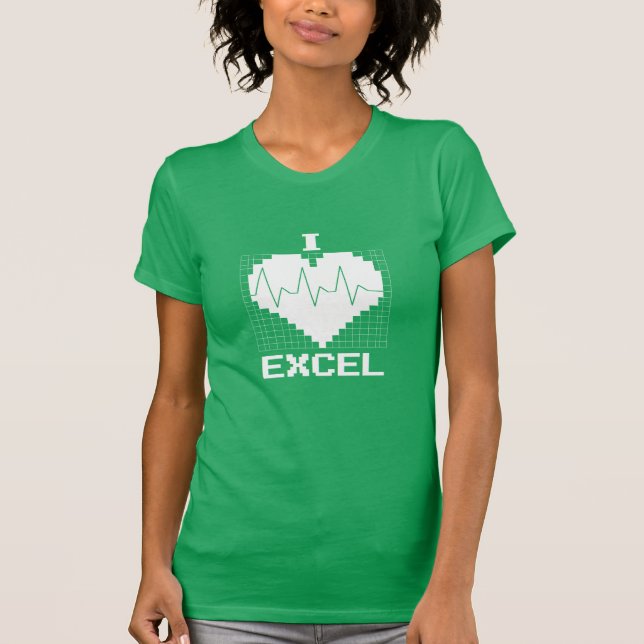 Camiseta Mim coração Excel (Frente)