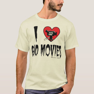 Camiseta Mim (coração) filmes maus