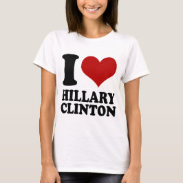 Camiseta Mim coração Hillary Clinton