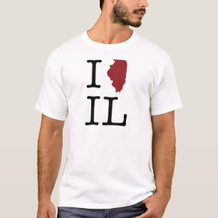 Camiseta Mim coração Illinois