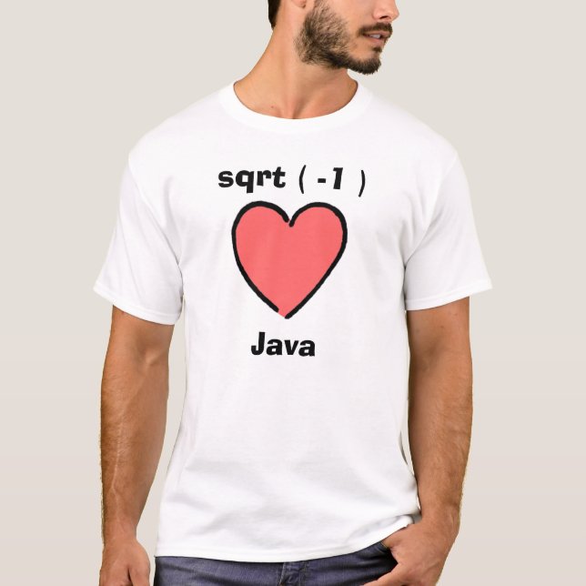 Camiseta Mim coração Java (Frente)