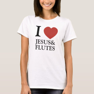 Camiseta Mim coração Jesus & flautas