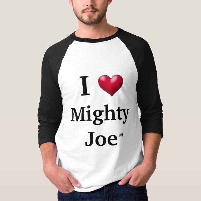 Camiseta Mim coração Joe poderoso (Frente)