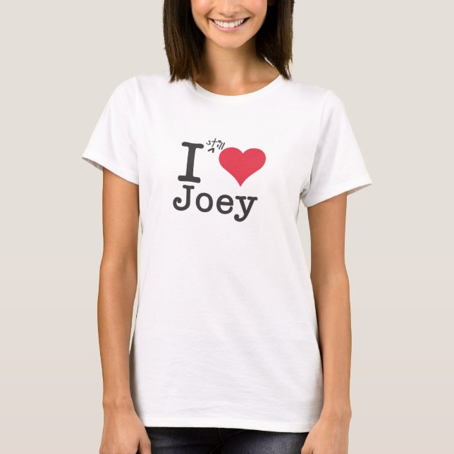 Camiseta Mim coração Joey (Frente)