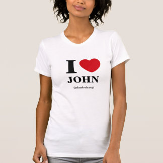 Camiseta Mim coração John, o T das mulheres