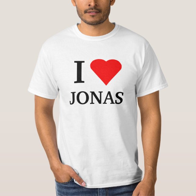 Camiseta Mim coração JONAS (Frente)
