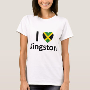 Camiseta Mim coração Kingston (Jamaica)