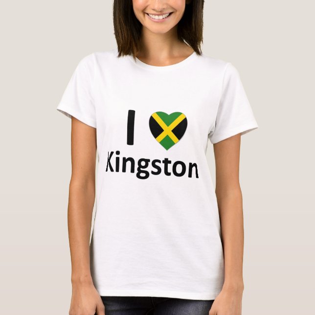 Camiseta Mim coração Kingston (Jamaica) (Frente)