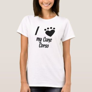 Camiseta Mim coração meu bastão Corso