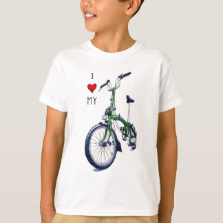 Camiseta Mim coração meu Brompton (verde)