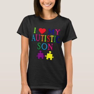 Camiseta Mim coração meu filho autístico