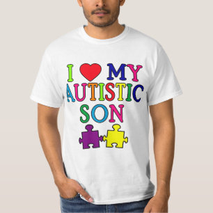 Camiseta Mim coração meu filho autístico