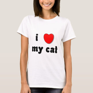 Camiseta mim coração meu gato