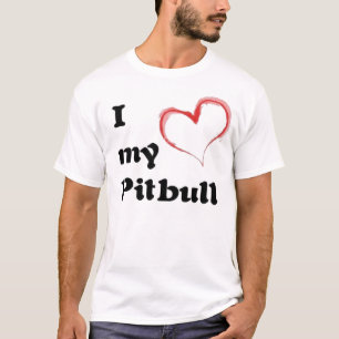 Camiseta mim coração meu pitbull
