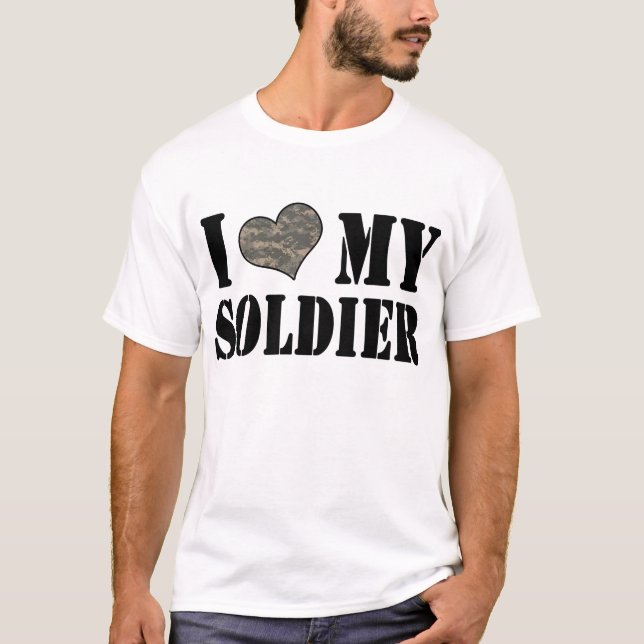 Camiseta Mim coração meu soldado (Frente)