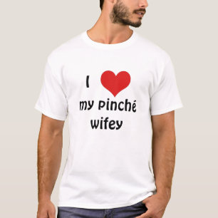 Camiseta Mim "coração" meu wifey do pinché