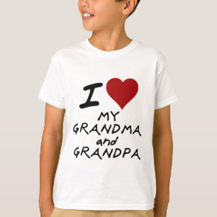 Camiseta mim coração meus avó e vovô