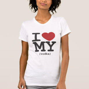 Camiseta Mim coração minha vodca