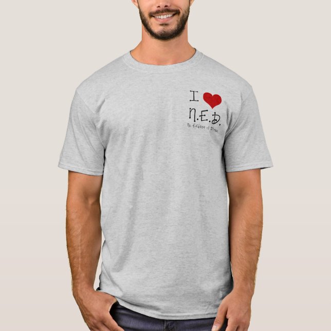 Camiseta Mim "coração" N.E.D. - general Cancer (Frente)